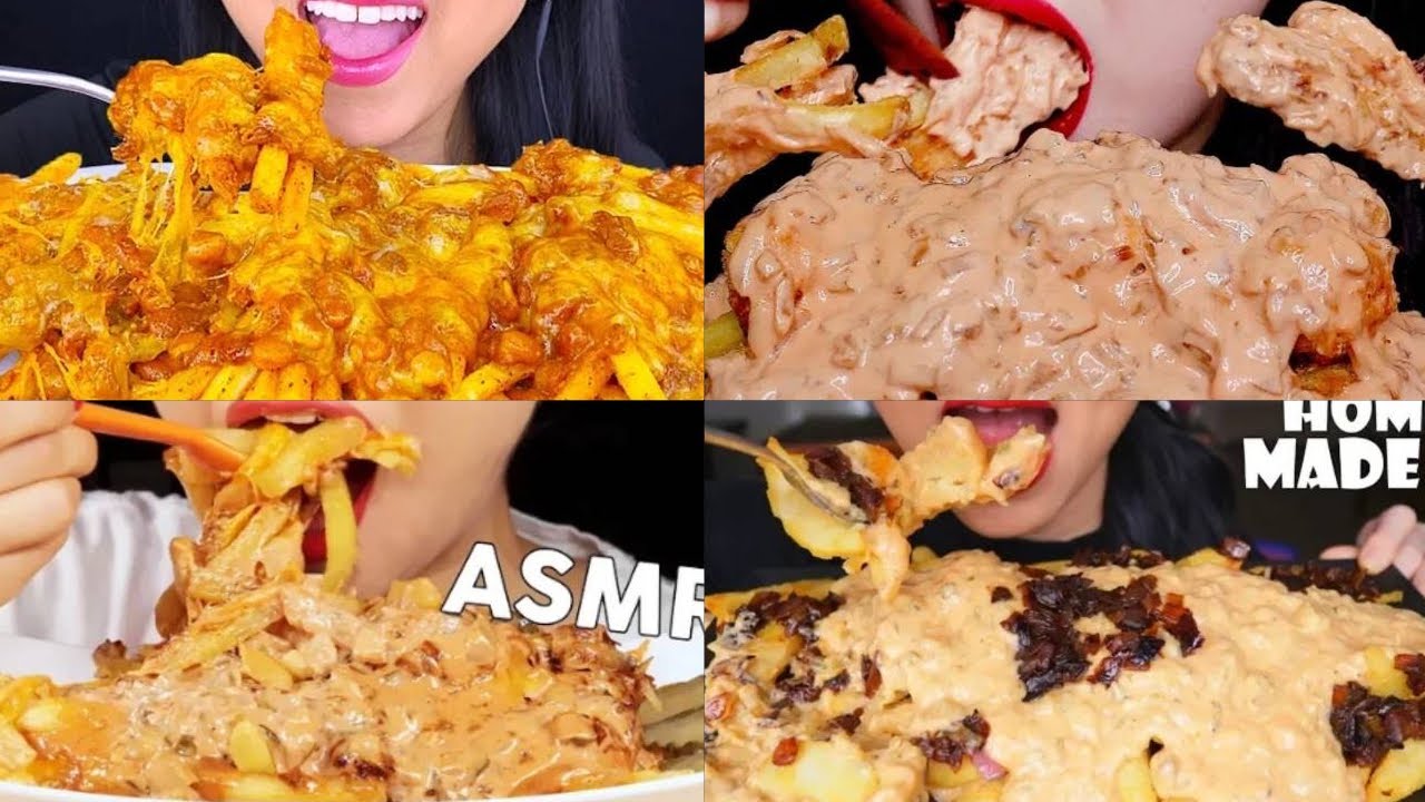 🍟ANIMAL STYLE FRIES｜ASMR mukbang compilation