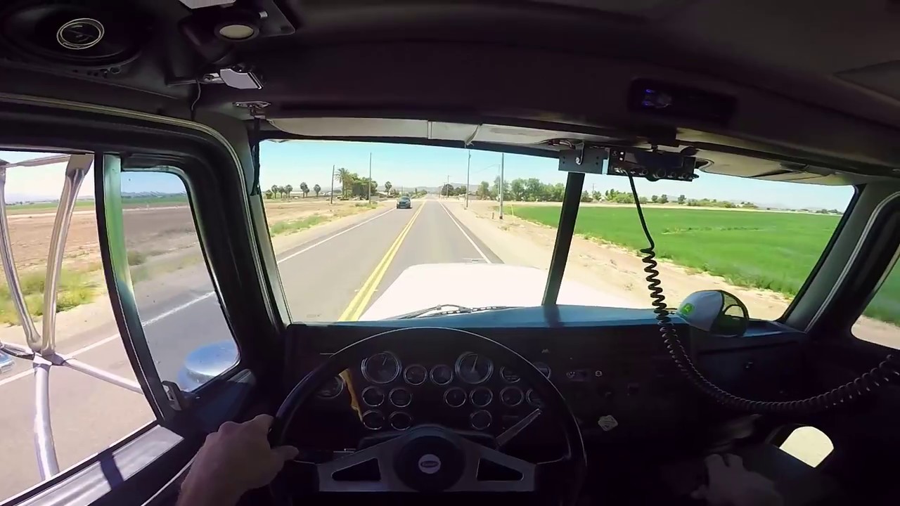 Peterbilt 379, Cummins N14, Hauling Wheat to the Elevator(1/2)