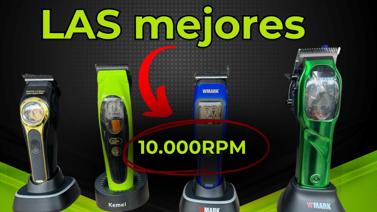 🌟LAS 4 mejores DE 10.000 RPM PARA EL 2025 CON base de CARGA #templobarber 🌟