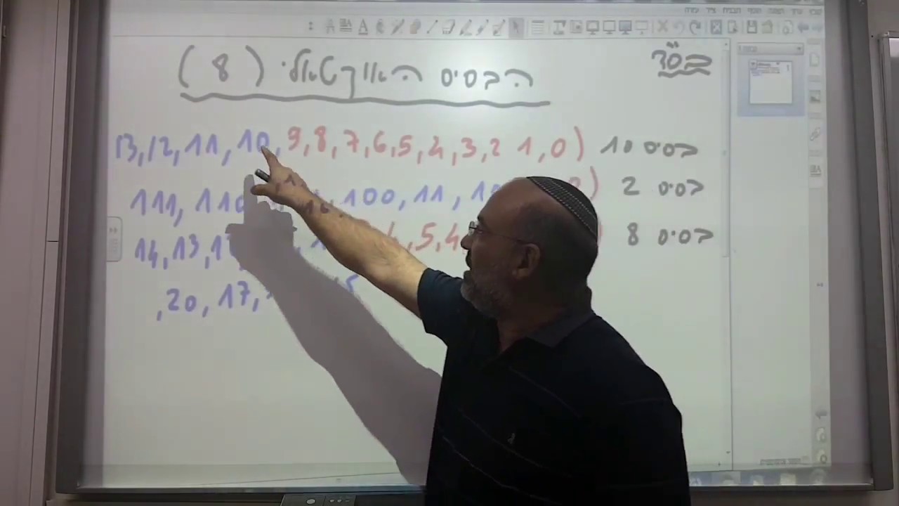 בסיס אוקטאלי -בסיס 8 - המרה לבסיס 10 .פעולות חשבון - חיבור וחיסור