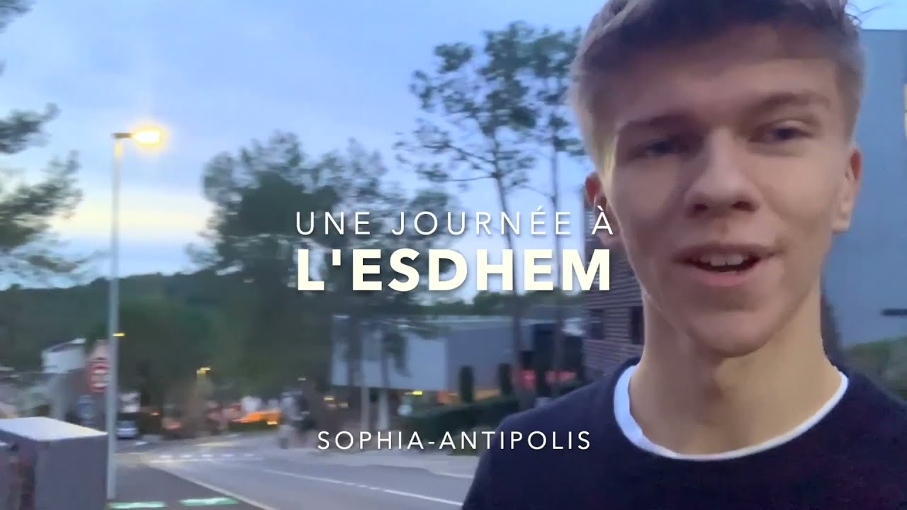 Une journée à l’ESDHEM sur le campus de Sophia Antipolis avec Axel