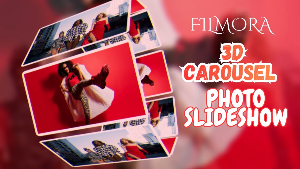 3D-карусель фотослайдшоу в Filmora 15 🔥 Урок по созданию слайдшоу с моделями (вирусный эффект)