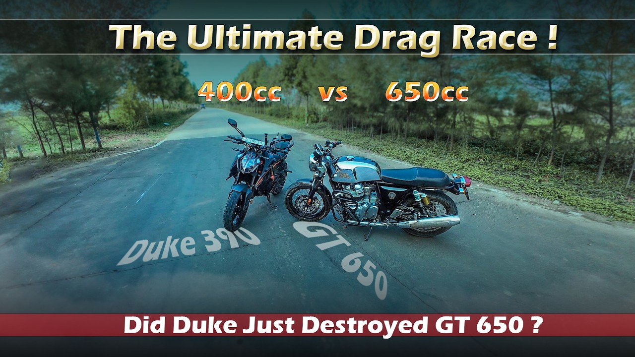 I Didn’t Expect This… 390 vs 650 Drag Race 🔥 #continentalgt650  #duke390