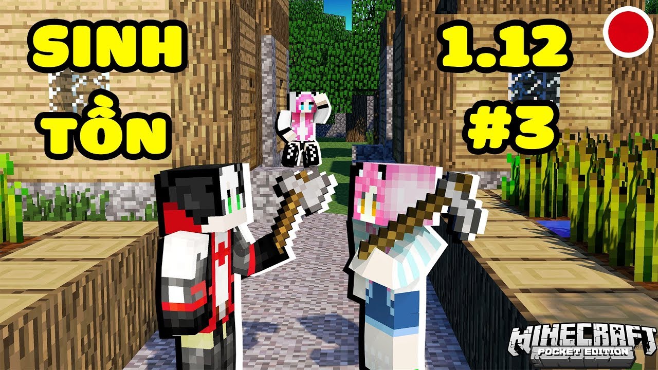REDHOOD VÀ MỀU STREAM THỬ THÁCH SINHH TỒN MINECRAFT TẬP 3: MỀU NÂNG CẤP NHÀ CỦA TEAM PIRATE LÊN LV 2