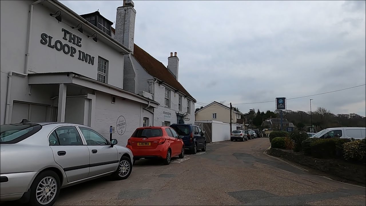 Virtual Walk - Palmers Road To The Sloop Inn, Wootton Bridge - Isle Of Wight - March 2022 #iow