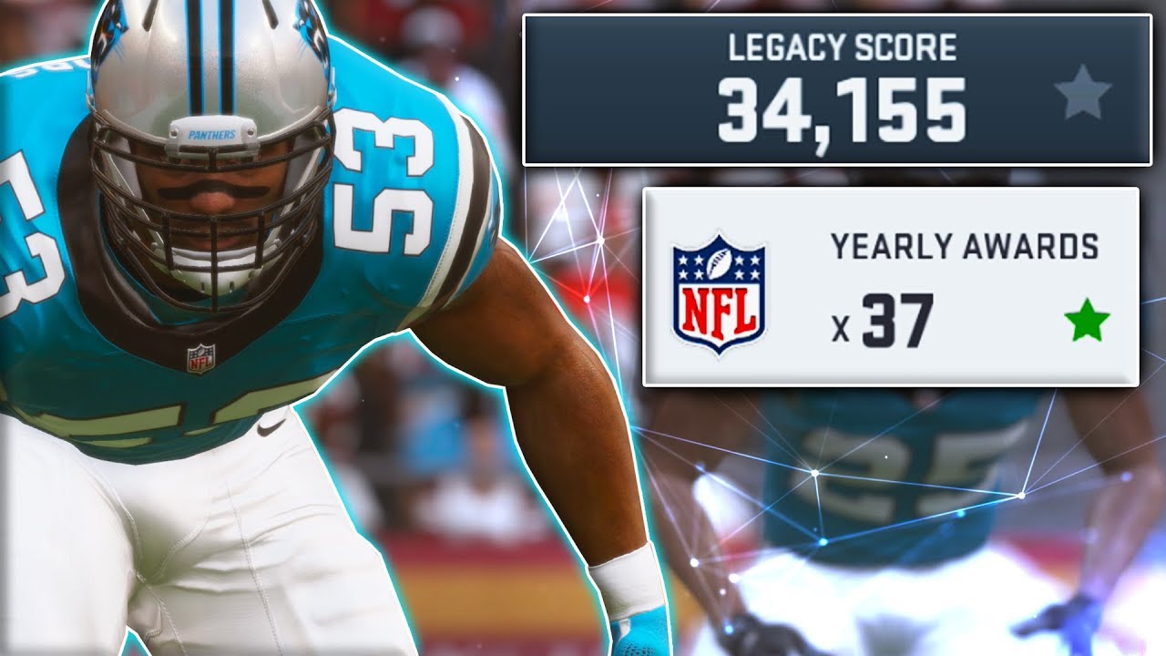 Career of a 99 OVERALL Rookie Middle Linebacker (Madden 19 Experiment)