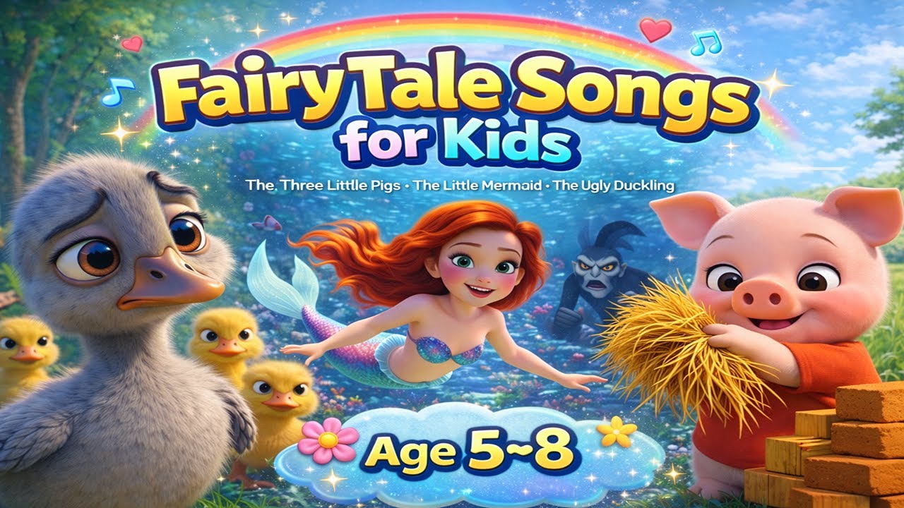 Fairy Tale Songs for Kids | Kids Story Songs🧜‍♀️🦆🐷