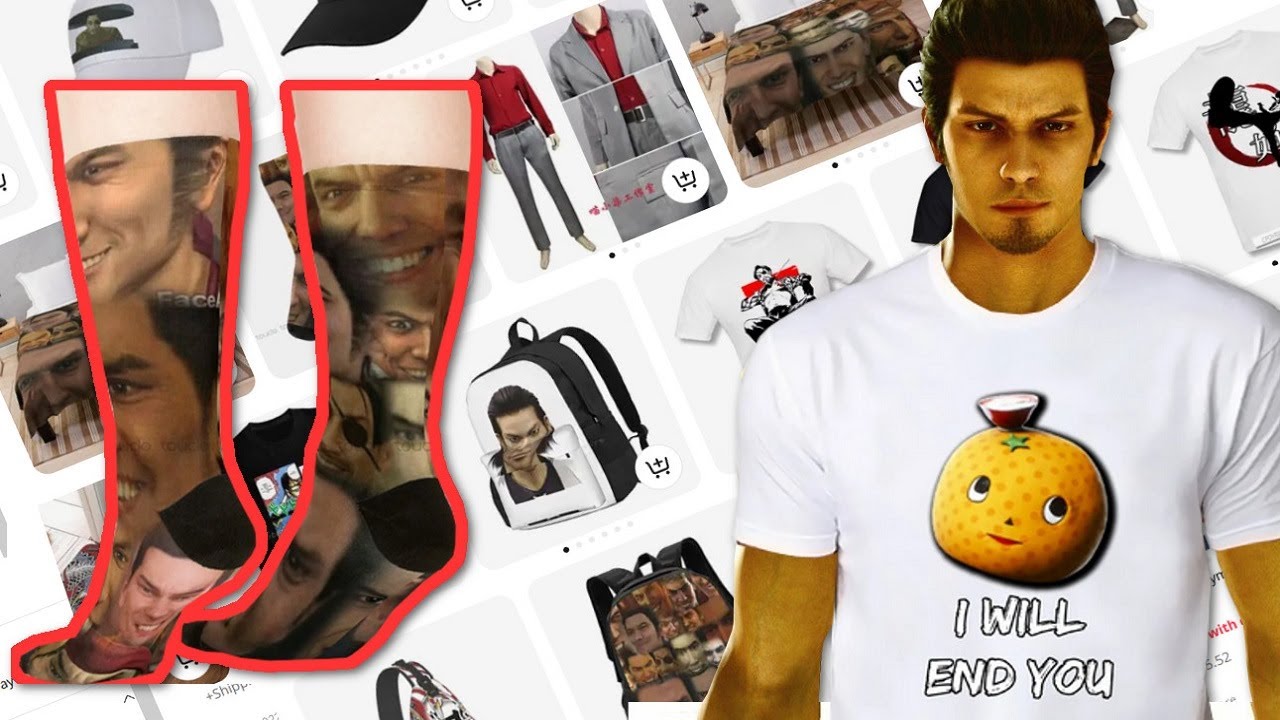browsing 100% genuine yakuza merchandise