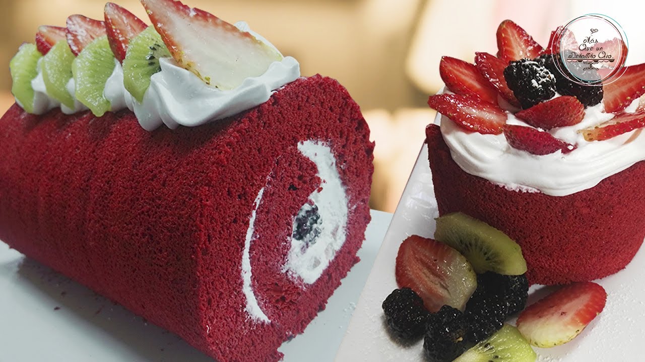 ROLLO RED VELVET      #pionono #brazogitano#brazodereina
