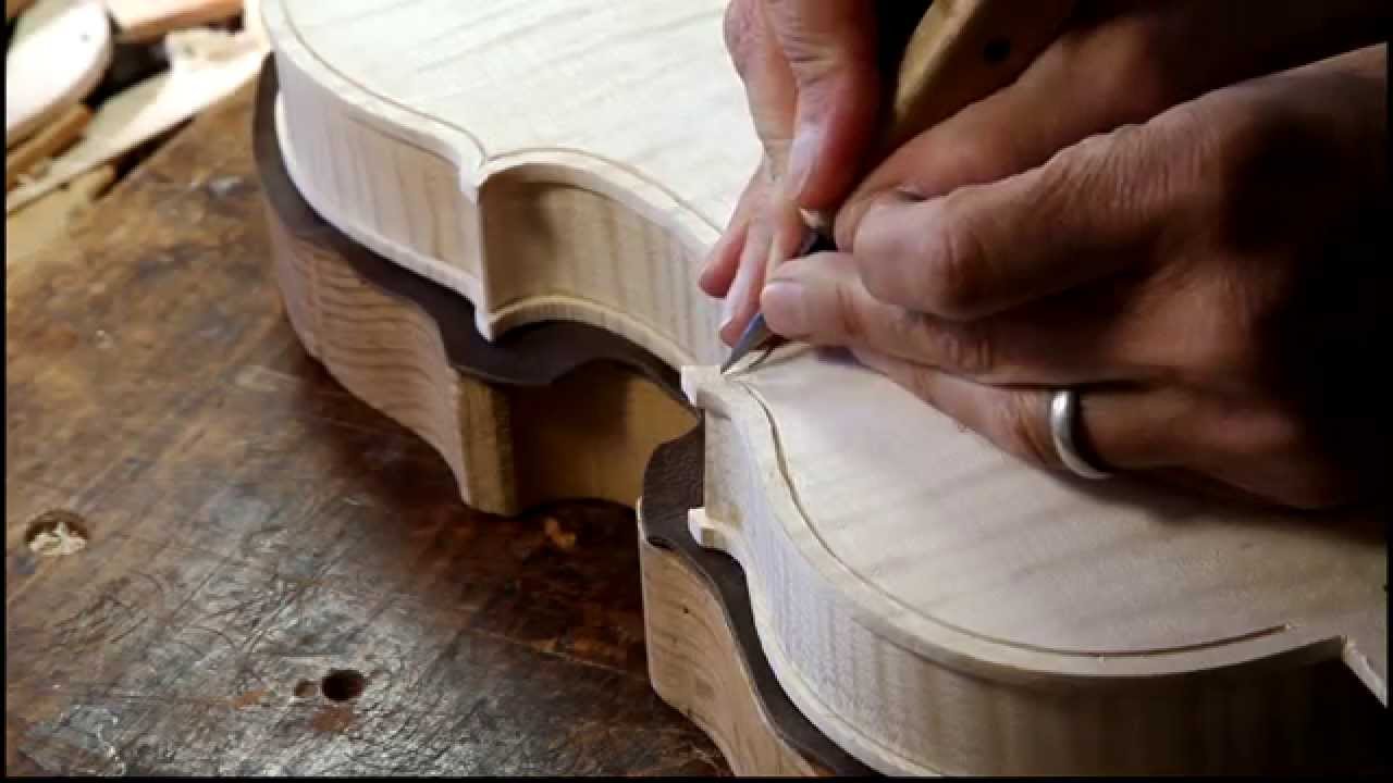 Cutting the Purfling on a Violin