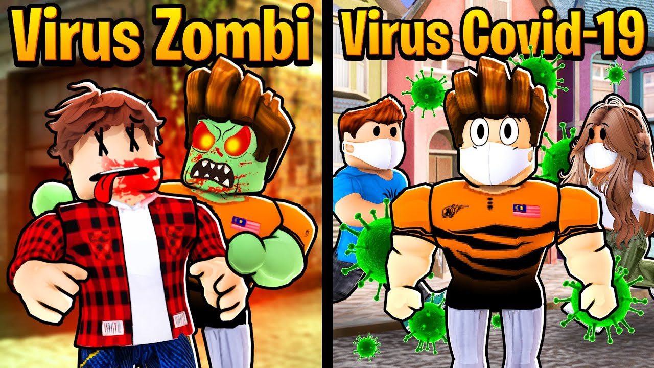 Drama Virus Zombi VS Virus Covid-19!!! (Roblox Malaysia)