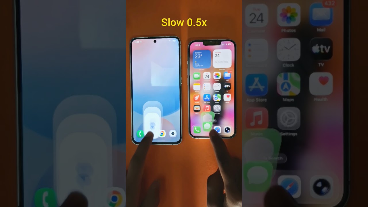 One UI 8.0 vs iOS 26 Animation Test!
