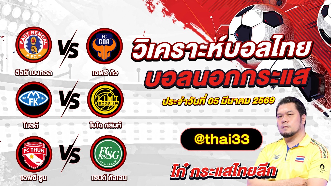 วิเคราะห์บอลวันนี้ ทรรศนะบอล 3 คู่ | by โก๋ กระแสไทยลีก