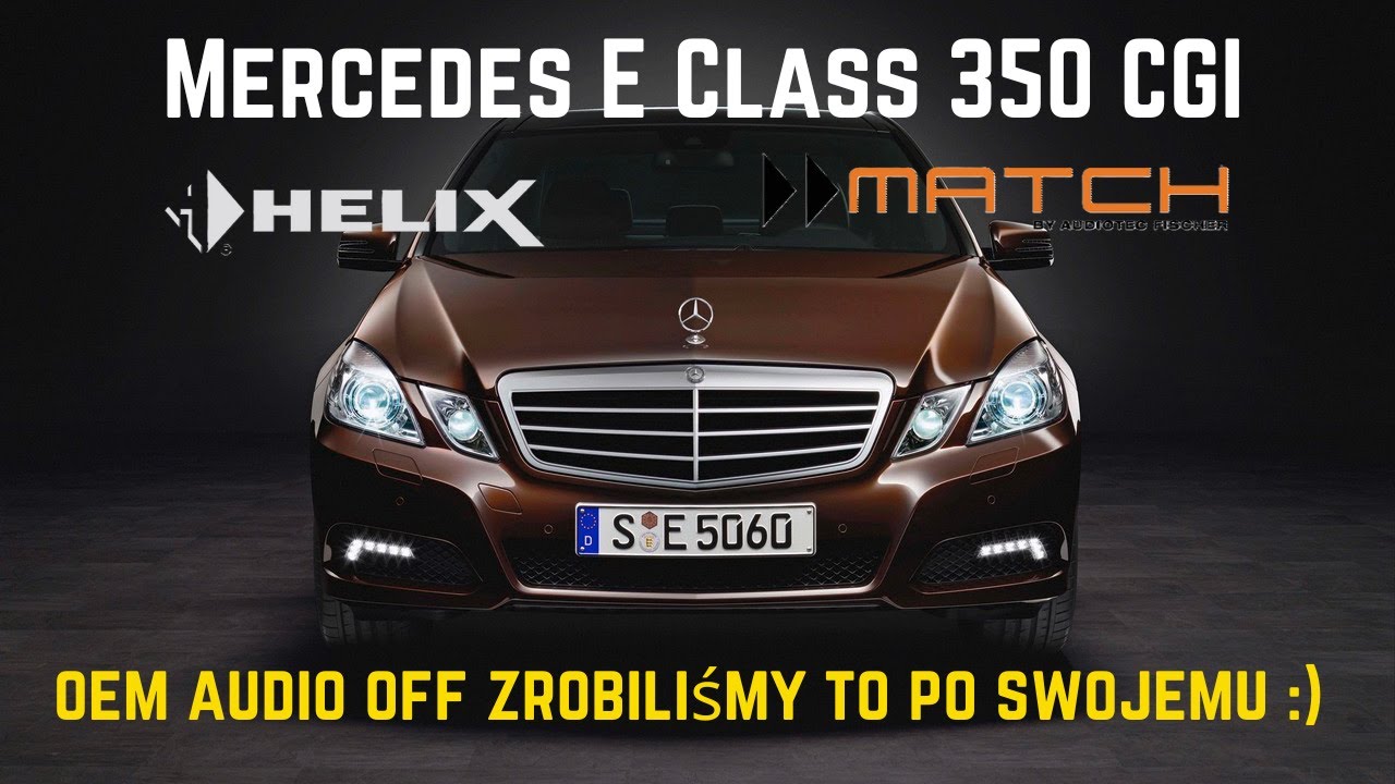 Tuning Audio w Mercedes E-Class W212 350 CGI – Usłysz Różnicę!