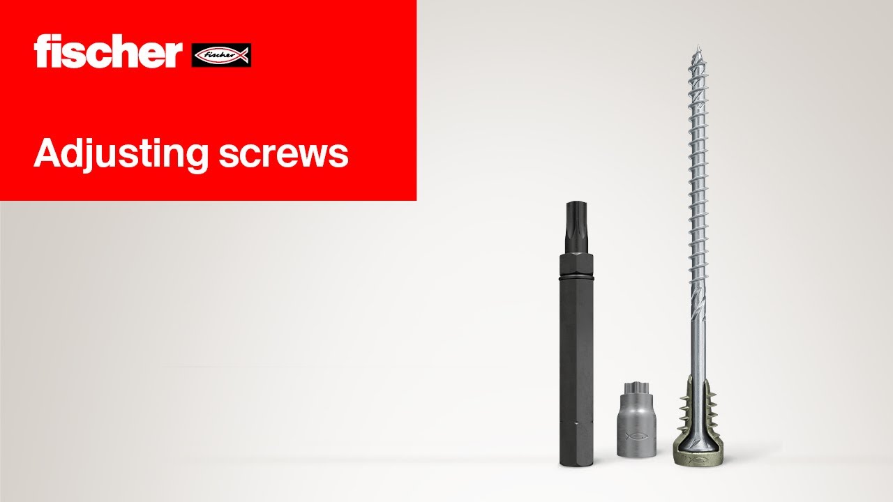 Adjusting screw FAFS: The removable frame screw for precise adjustment