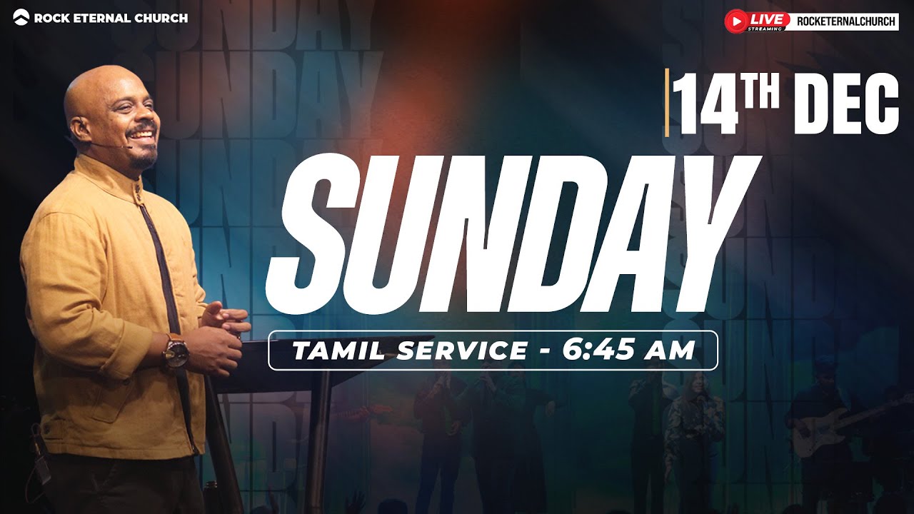 🔴 LIVE | Rock Eternal Church | Tamil Service | December 14th 2025 | 06:45 AM | Ps.REENUKUMAR