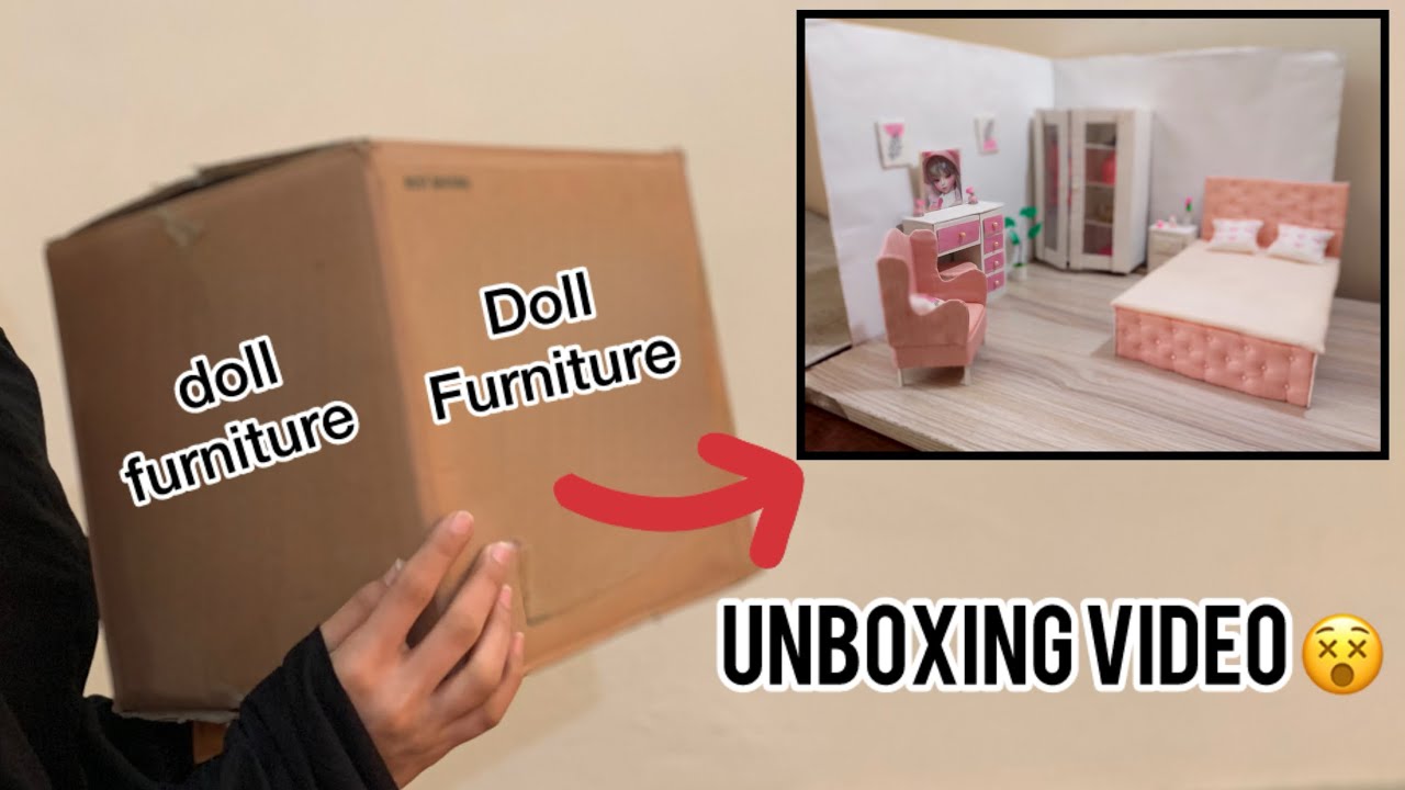 Doll furniture unboxing | Cute DIY setup &Decoration 