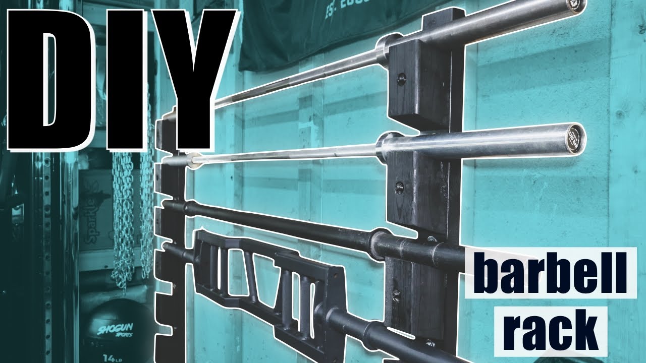 Barbell Rack DIY | How to make barbell storage for your home gym
