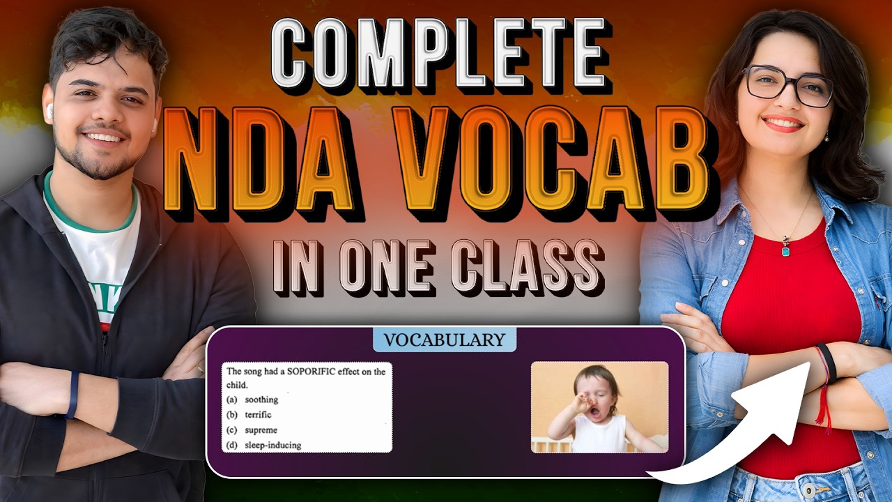 Complete NDA Vocabulary in One Class | NDA English 2026 || NDA GAT 2026.