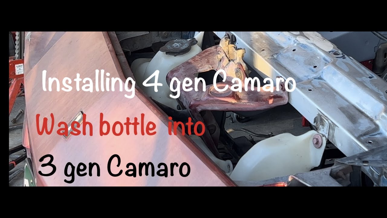 Installing 4th gen Camaro washer bottle into 3rd gen Camaro