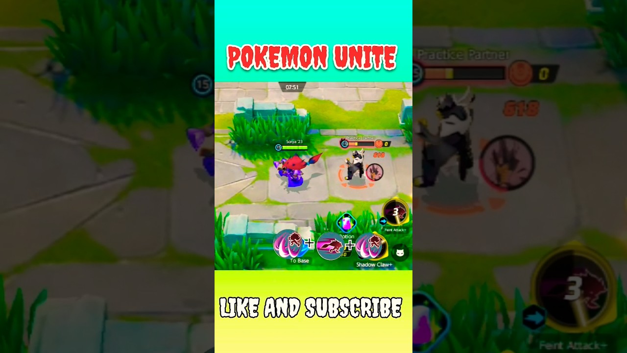 ✅️ZOROARK TUTORIAL + CORRECT COMBO | POKEMON UNITE | #pokemon #pokemonunite #zoroark #ash