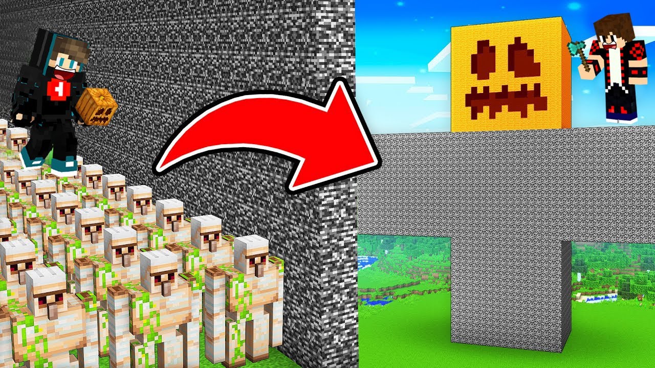 ماين كرافت : بناء ايرون كولم عملاق ضد بناء جيش من الايرون كولم !!؟ 😱🔥