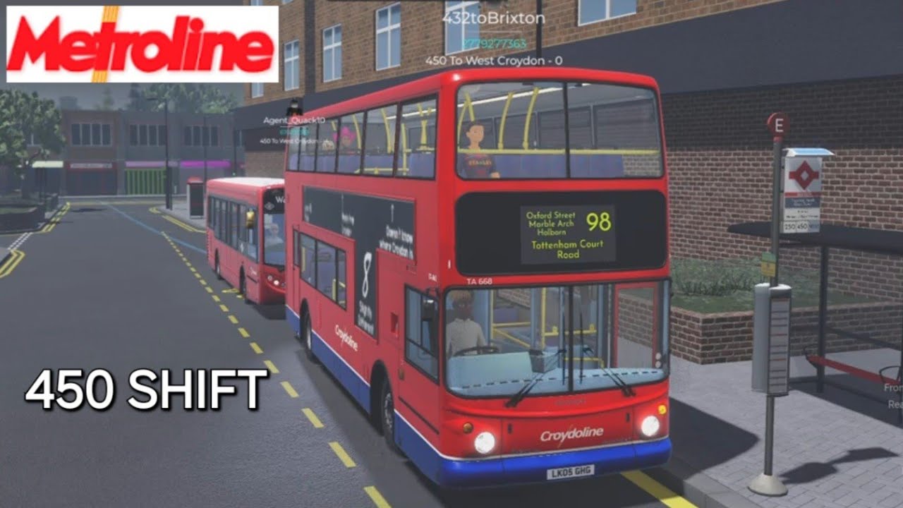 Croydon Transport Game | 450 SHIFT | HUGE DIVERSION | West Croydon - Thornton Heath - West Croydon