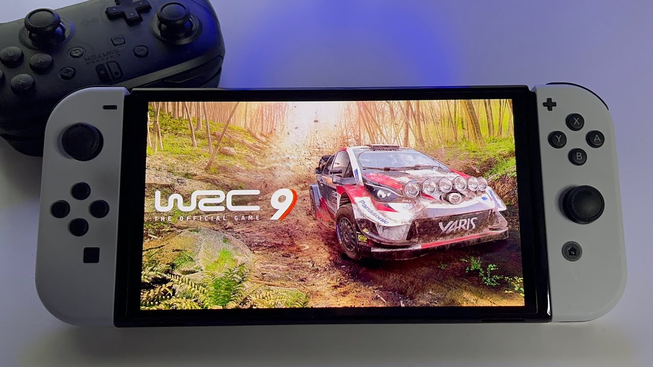 WRC 9 The Official Game - REVIEW | Switch OLED handheld gameplay