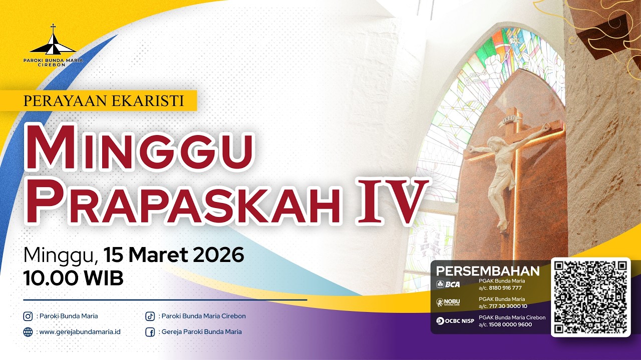 MINGGU PRAPASKAH IV | PBMC | MINGGU, 15 MARET 2026 | 10.00 WIB