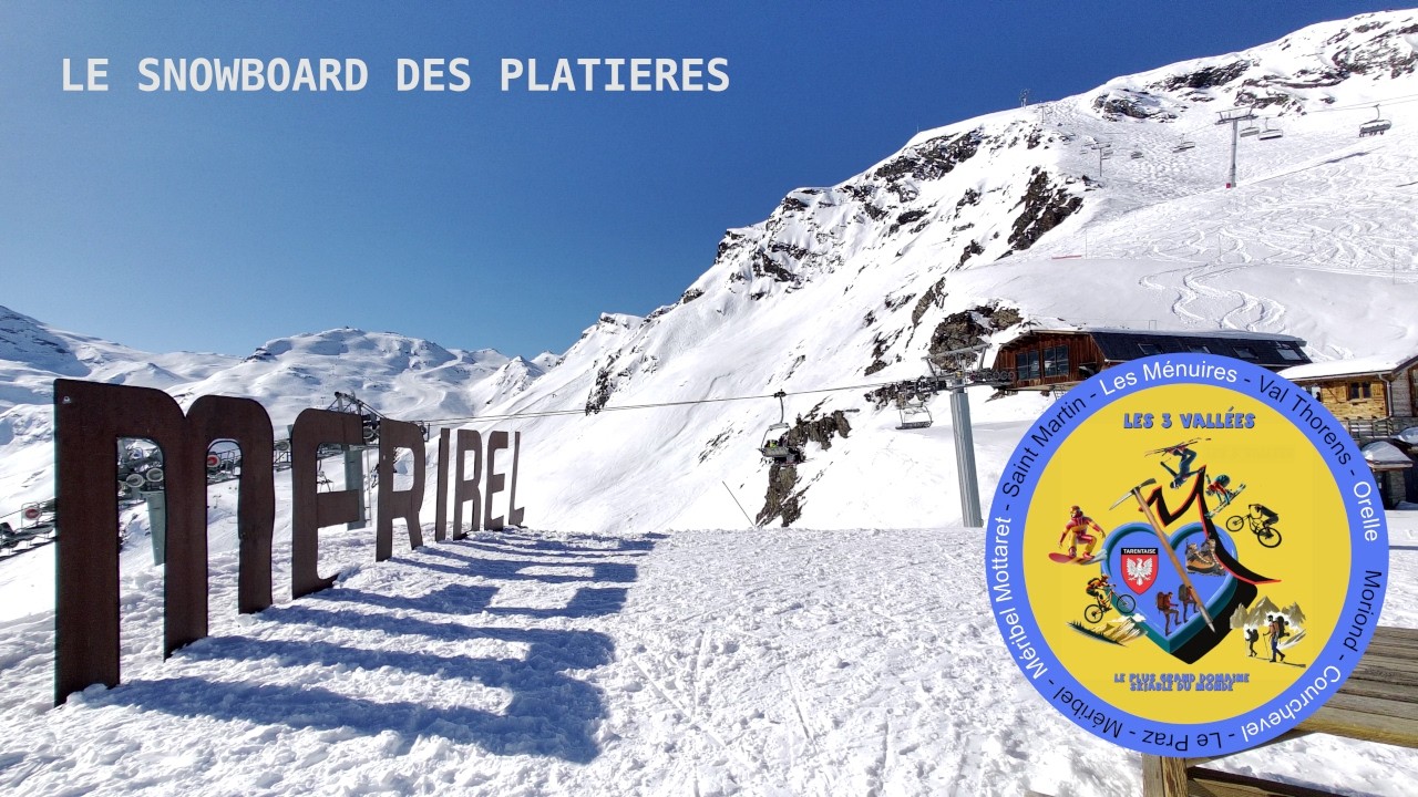 Méribel, le snowboard des Platières