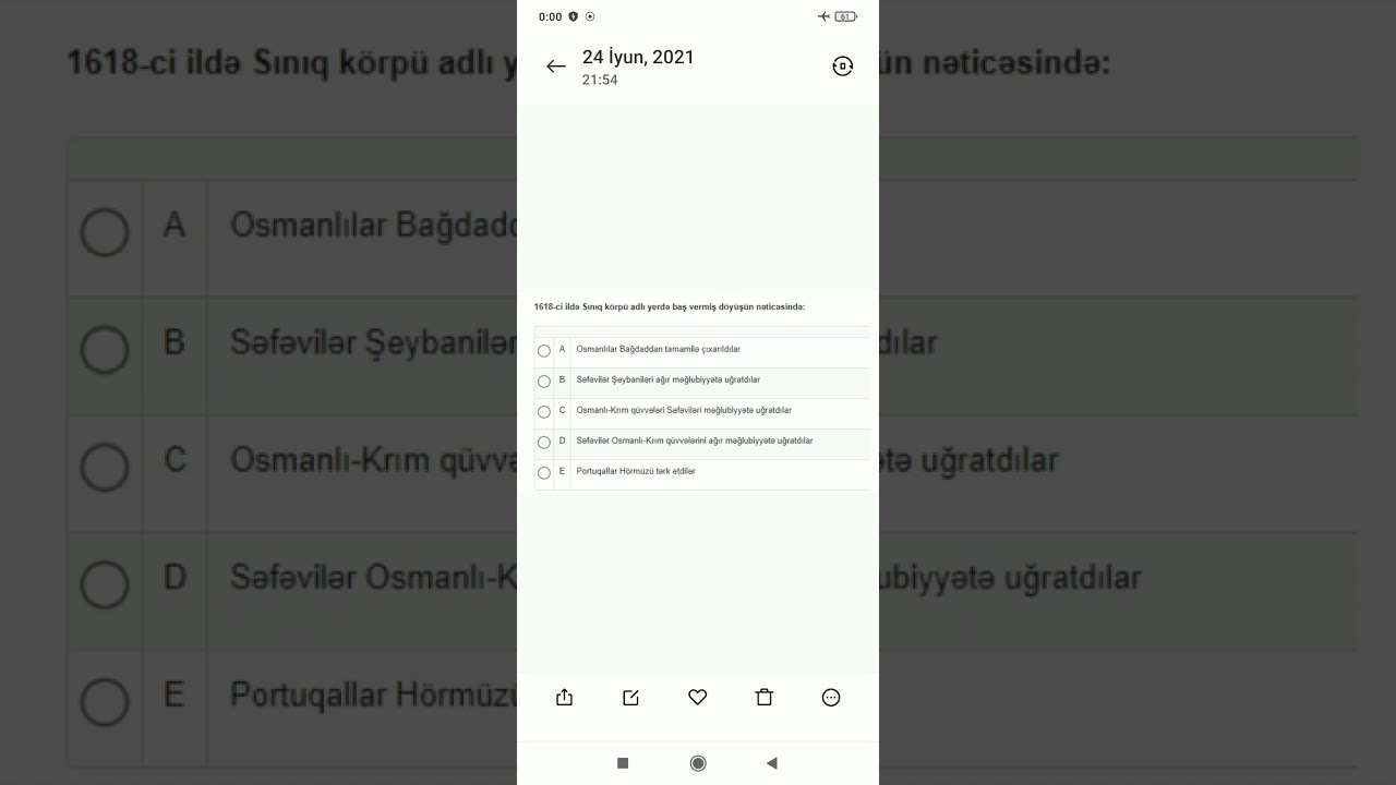 Tarix  TN ARTİ - Ümumi sınaq 2