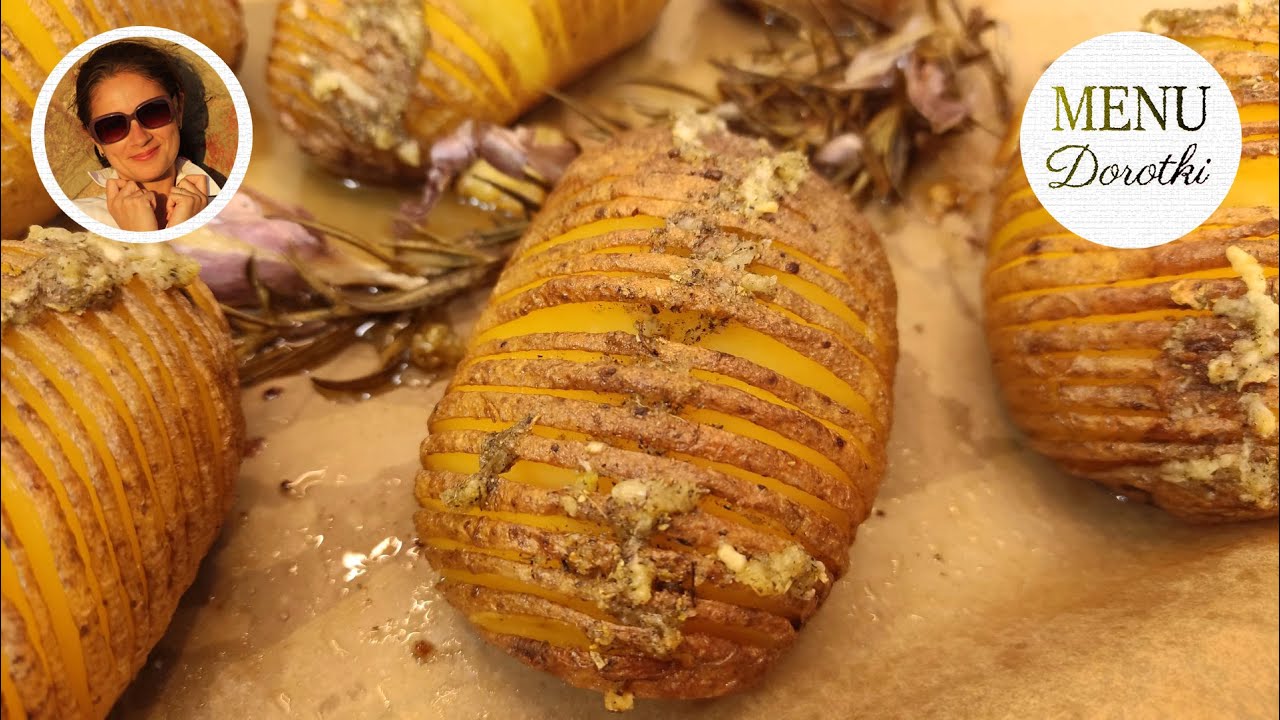 Ziemniaki Hasselback. Przepis jak zrobić te pieczone, aromatyczne szwedzkie ziemniaki. MENU Dorotki