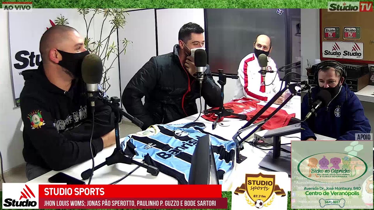 Studio Sports falando de dupla Gre-Nal