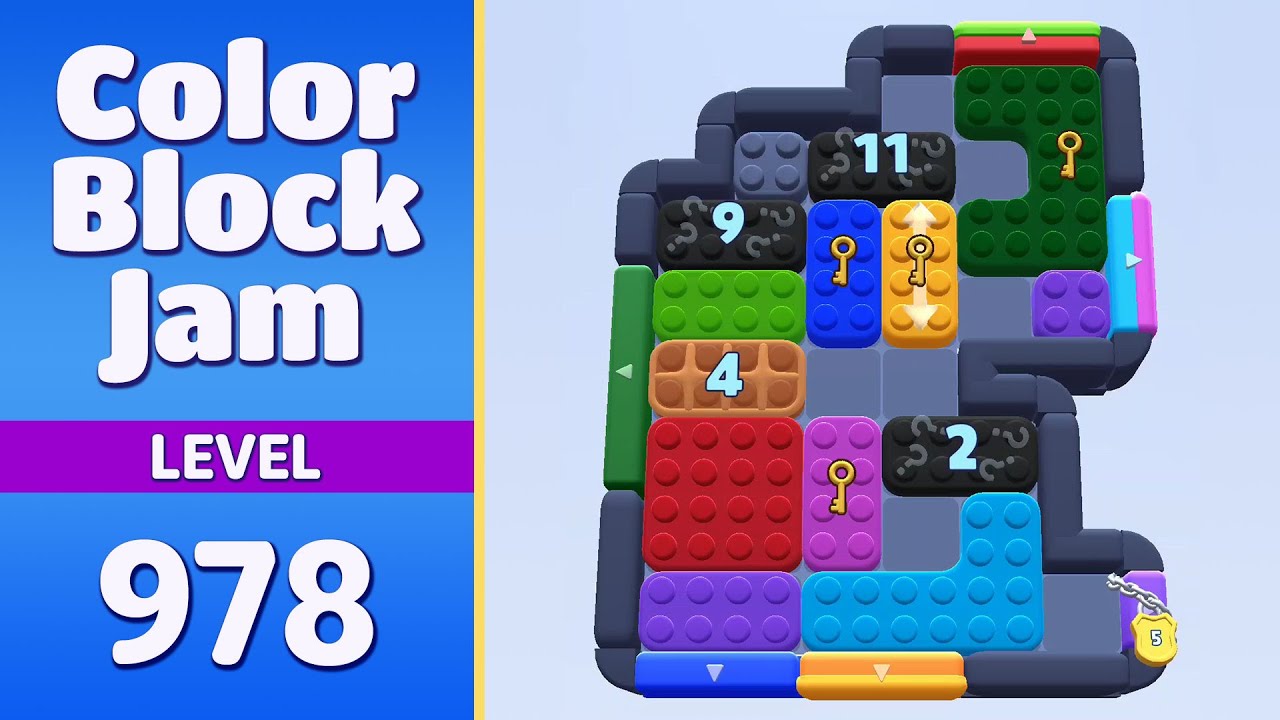 Color Block Jam Level 978 (979) | Every Puzzle Solved! 🎯