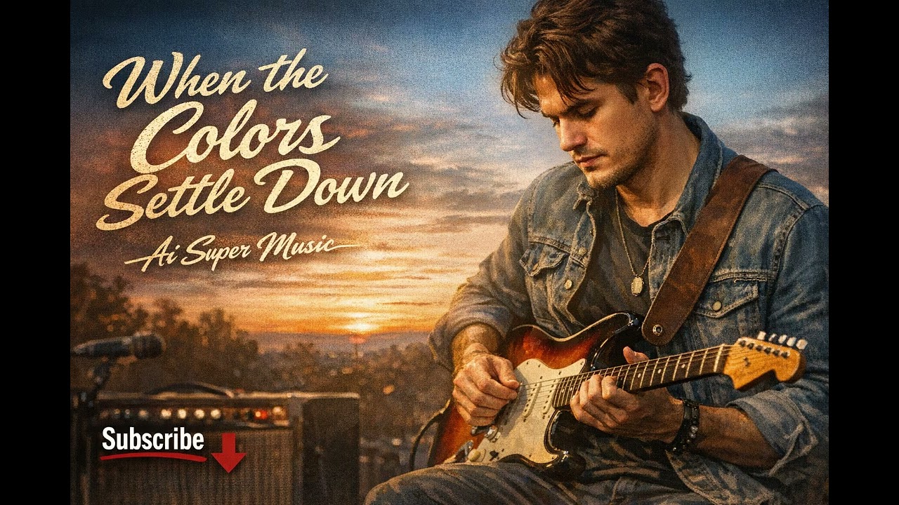 John Mayer - When The Colors Settle Down ( Emotional Ai Song Lyrics ) #blues #aimusic #bluesmusic