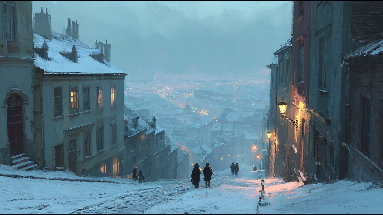 Old Music Echoing Through Winter Streets ❄️ Rome 1960s Vintage Jazz 🎷