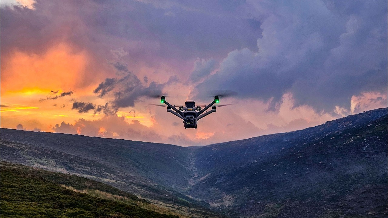 Drone Footage | Tintwistle Moorland Fire | Derby Mountain Rescue Team