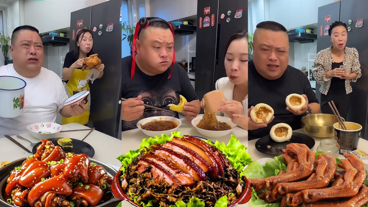 Mira la pelea de comida entre marido y mujer🤣#asmr #alimentos #funny