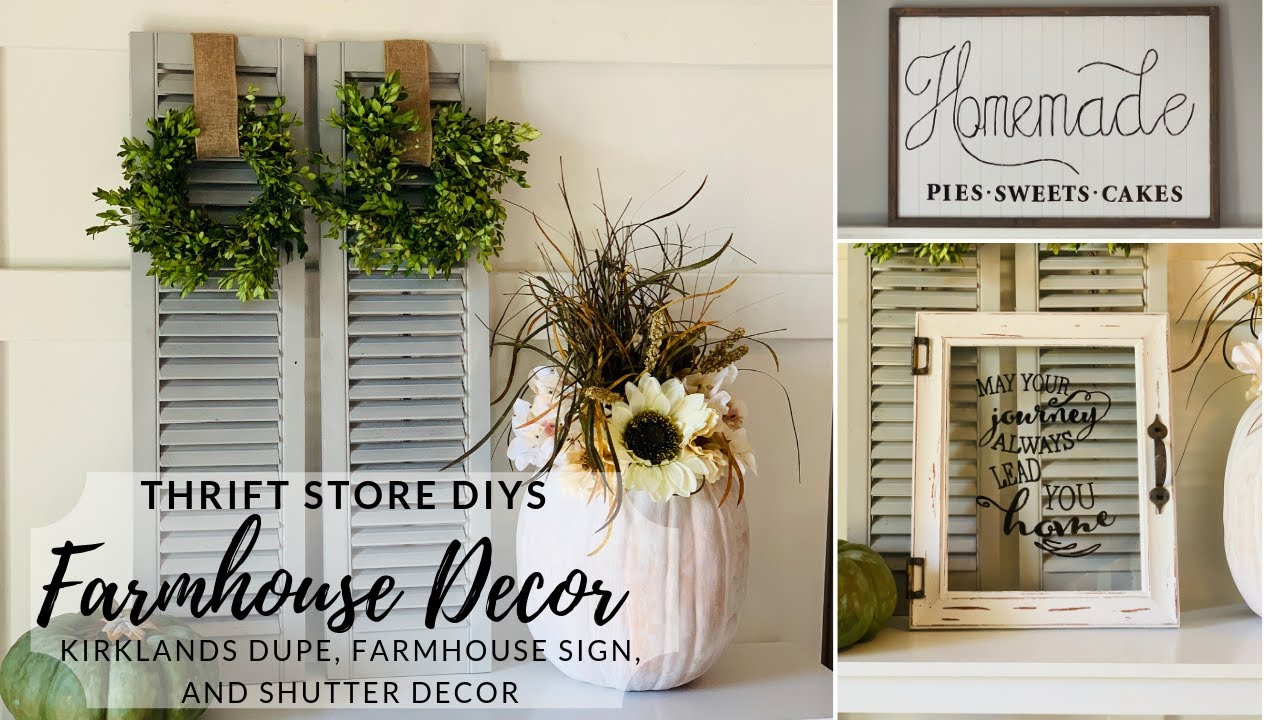 Thrift Store Farmhouse Makeovers|Trash to Treasure DIYs|Farmhouse DIY Decor