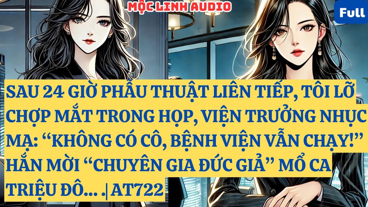 SAU 24 GIỜ PHẪU THUẬT LIÊN TIẾP, TÔI LỠ CHỢP MẮT TRONG HỌP, VIỆN TRƯỞNG NHỤC MẠ: “KHÔNG CÓ .| AT722
