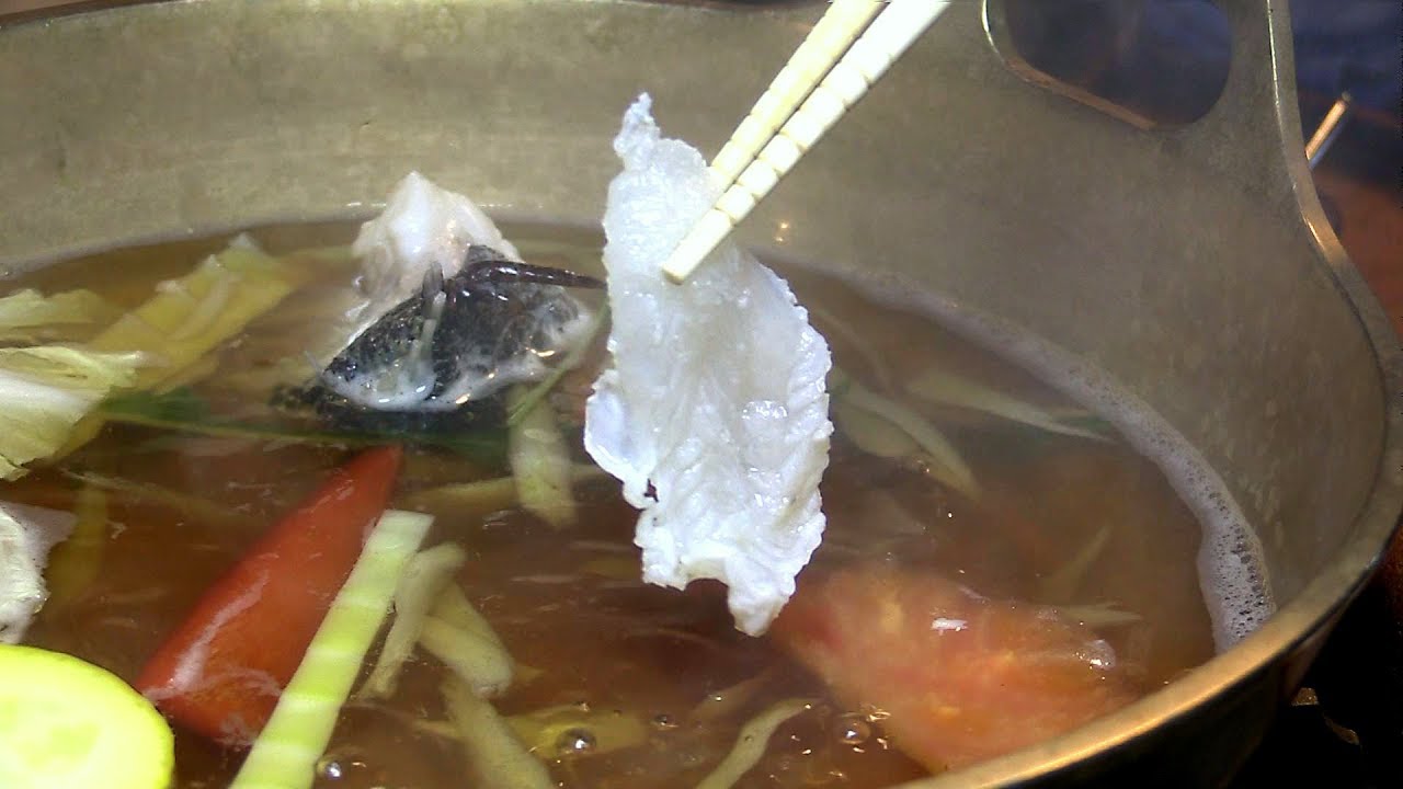 ごつい顔した旨いやつ　続編（オコゼのしゃぶ鍋）　平戸エビス亭