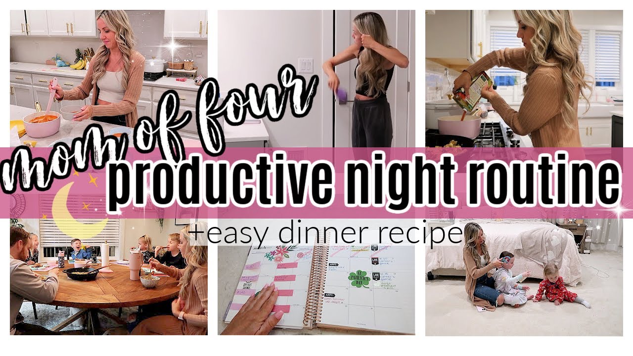 *NEW* SAHM OF 4 NIGHT ROUTINE WFH AND EASY DINNER RECIPE TIFFANI BEASTON HOMEMAKING 2023 WFH