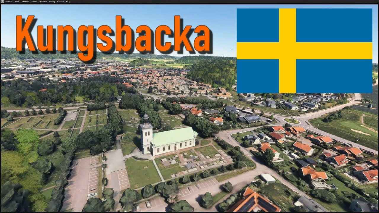 Microsoft Flight Simulator 2020 Kungsbacka CITY SWEDEN  PREVIEW