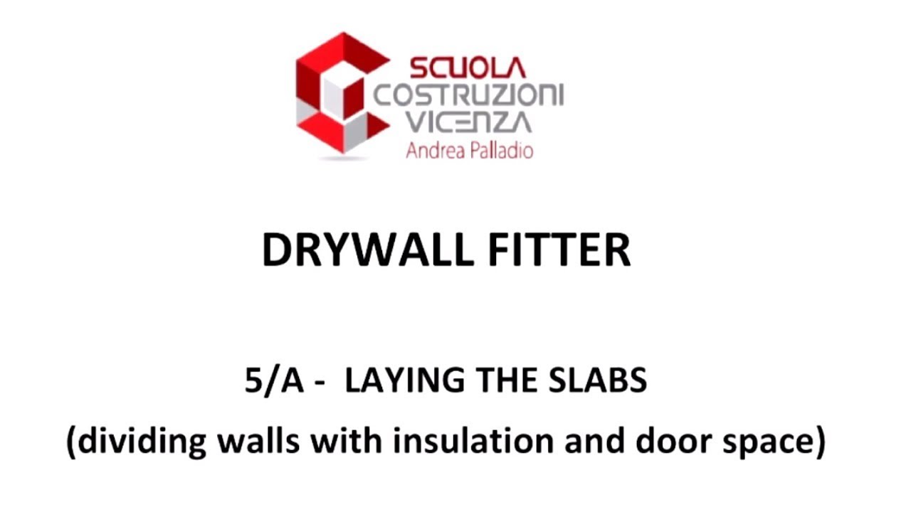 Drywall Fitter 5A - Laying the Slabs: Dividing Walls with Insulation and Door Space [IT]
