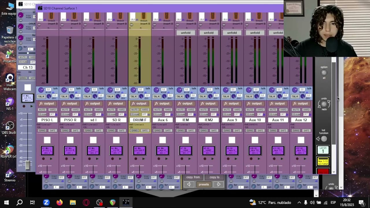 Configuración de la consola Digico SD10