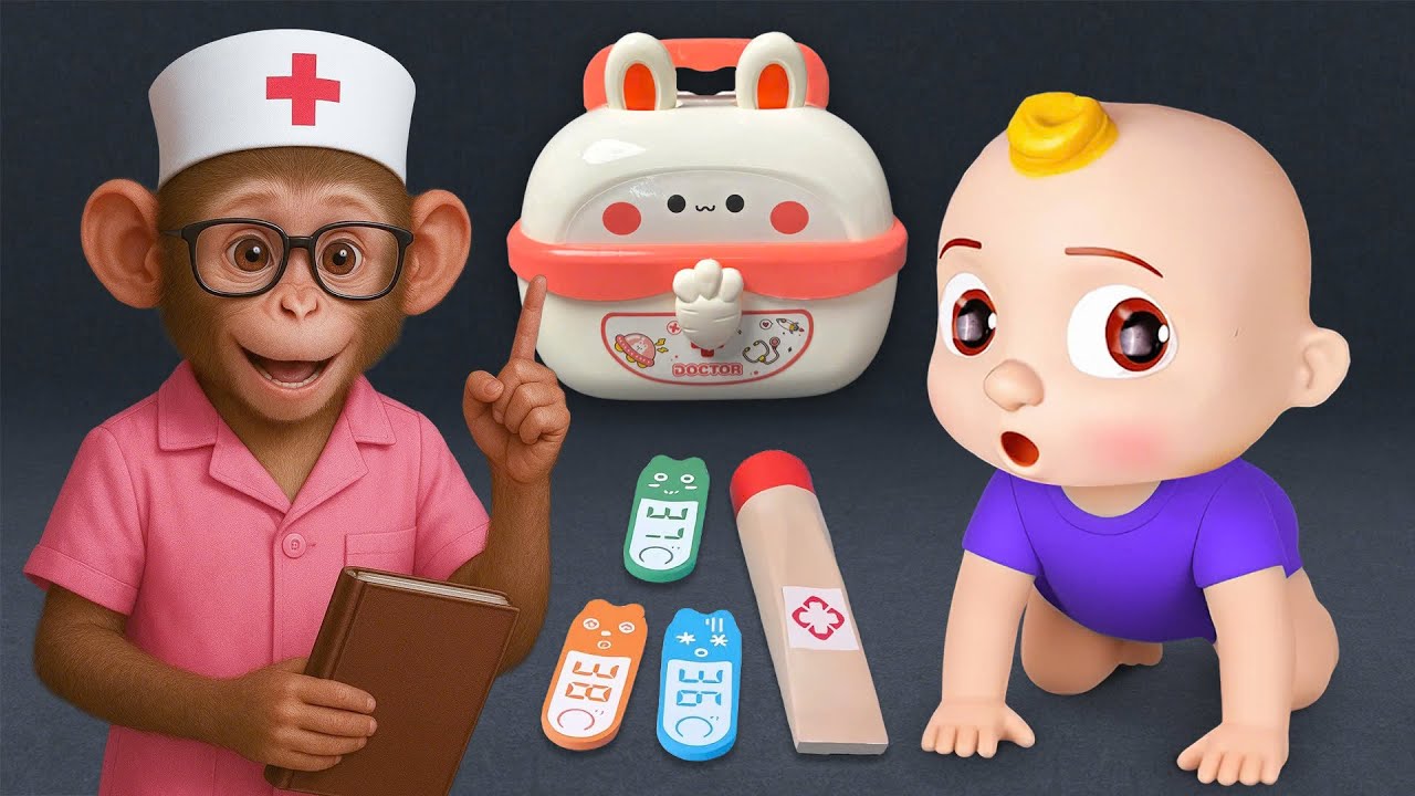 MONKEY TAMAN |14 Minutes Satisfying with Unboxing Ambulance Pinkfong Collection ASMR | Doctor Toys
