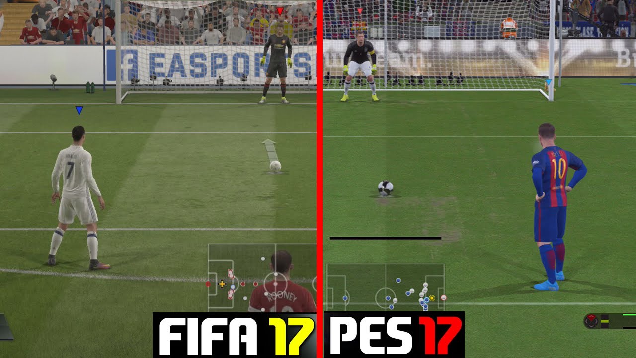 FIFA 17 vs PES 17 - 11 METER SCHIESSEN !!!