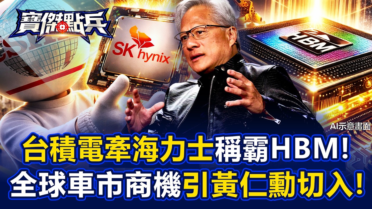 台積電20密探「赴韓情牽海力士」稱霸HBM！全球9000萬輛車大商機引黃仁勳切入！ - 呂國禎 陳威良 黃世聰  吳子嘉 劉寶傑《寶傑點兵》20260319-2
