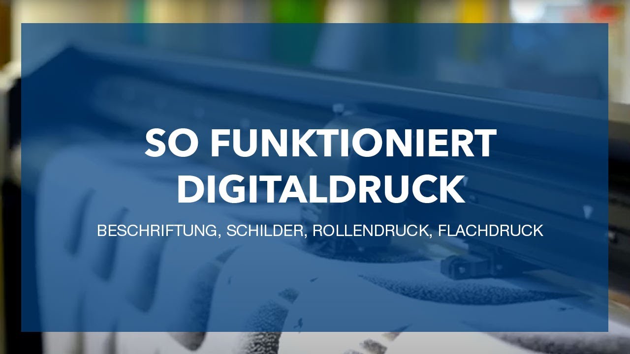 Wie funktioniert Digitaldruck? Gro&szlig;format Digitaldruck in Salzburg