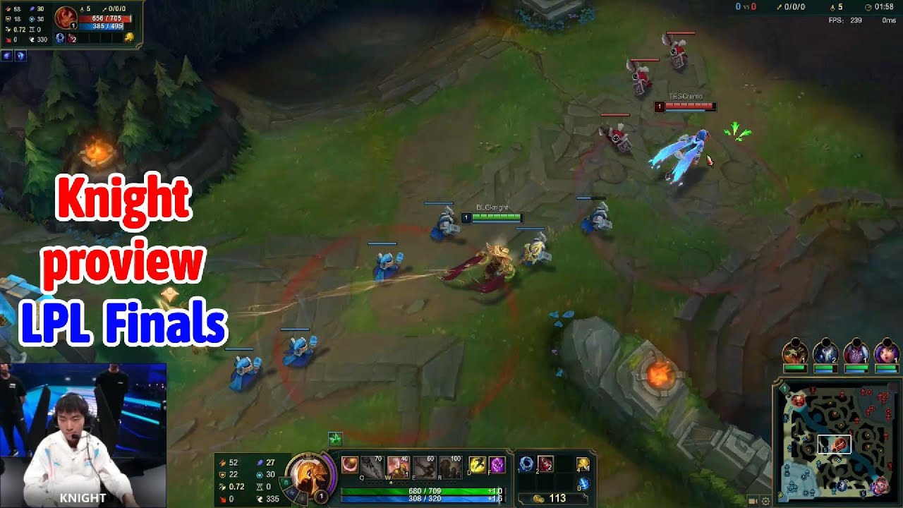 Knight proview 2024/04/20 azir aurelion sol LPL spring | Knight 第一视角